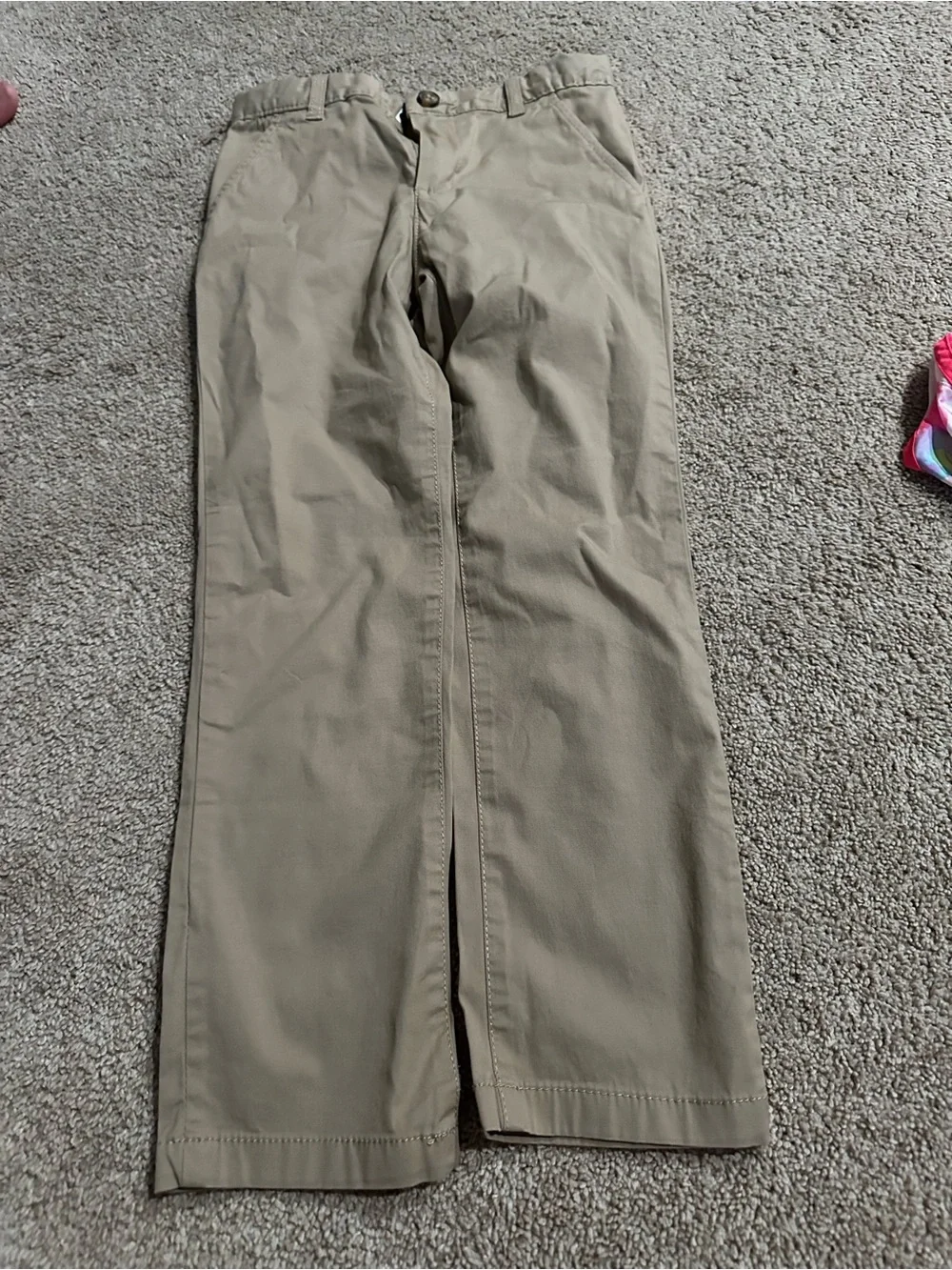 Carter's Light Tan Straight-Leg Khaki Pants